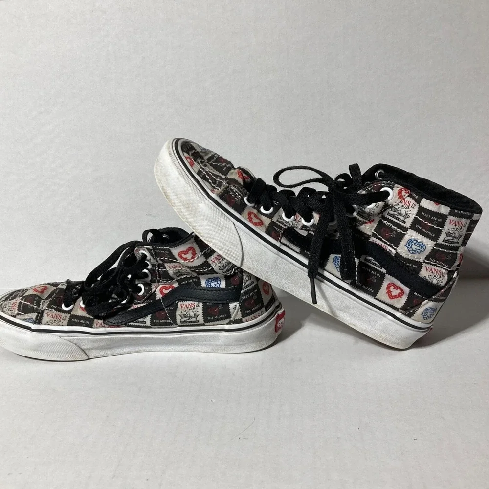 Vans SK8 Hi Top Off The Wall Love Letters Men's Size 6.5 Classic Skate‎ Shoes